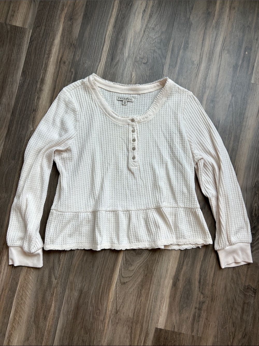 NWOT Frye Waffle Knit Top